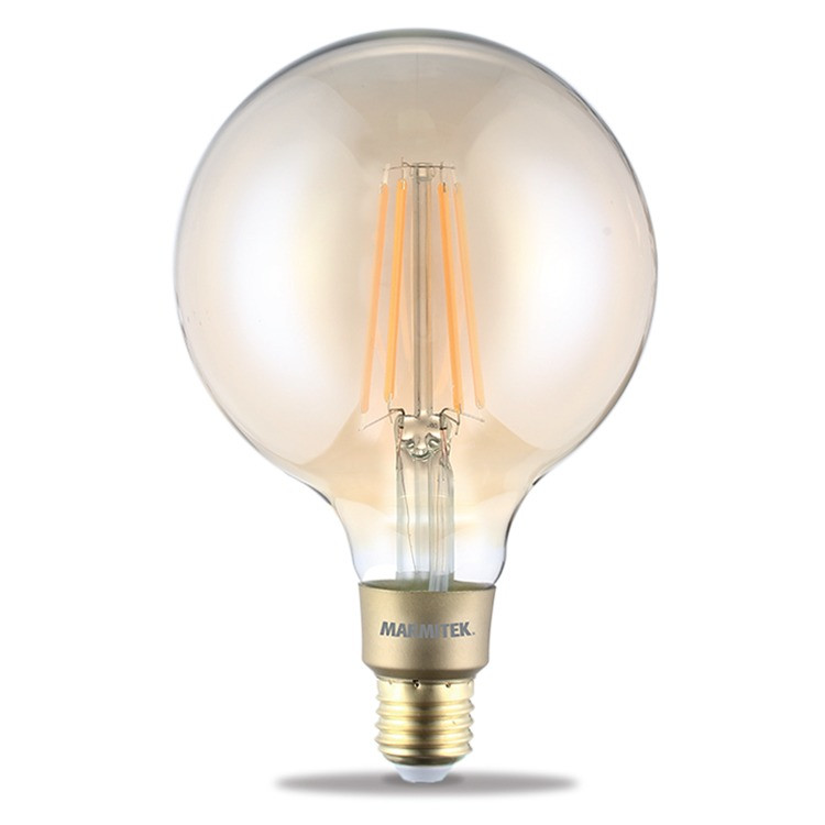 Marmitek GLOW XXLI - Smart Wi-Fi LED filament bulb XXL - E27 | 650 lumen | 6 W = 40 W Smartverlichting Transparant