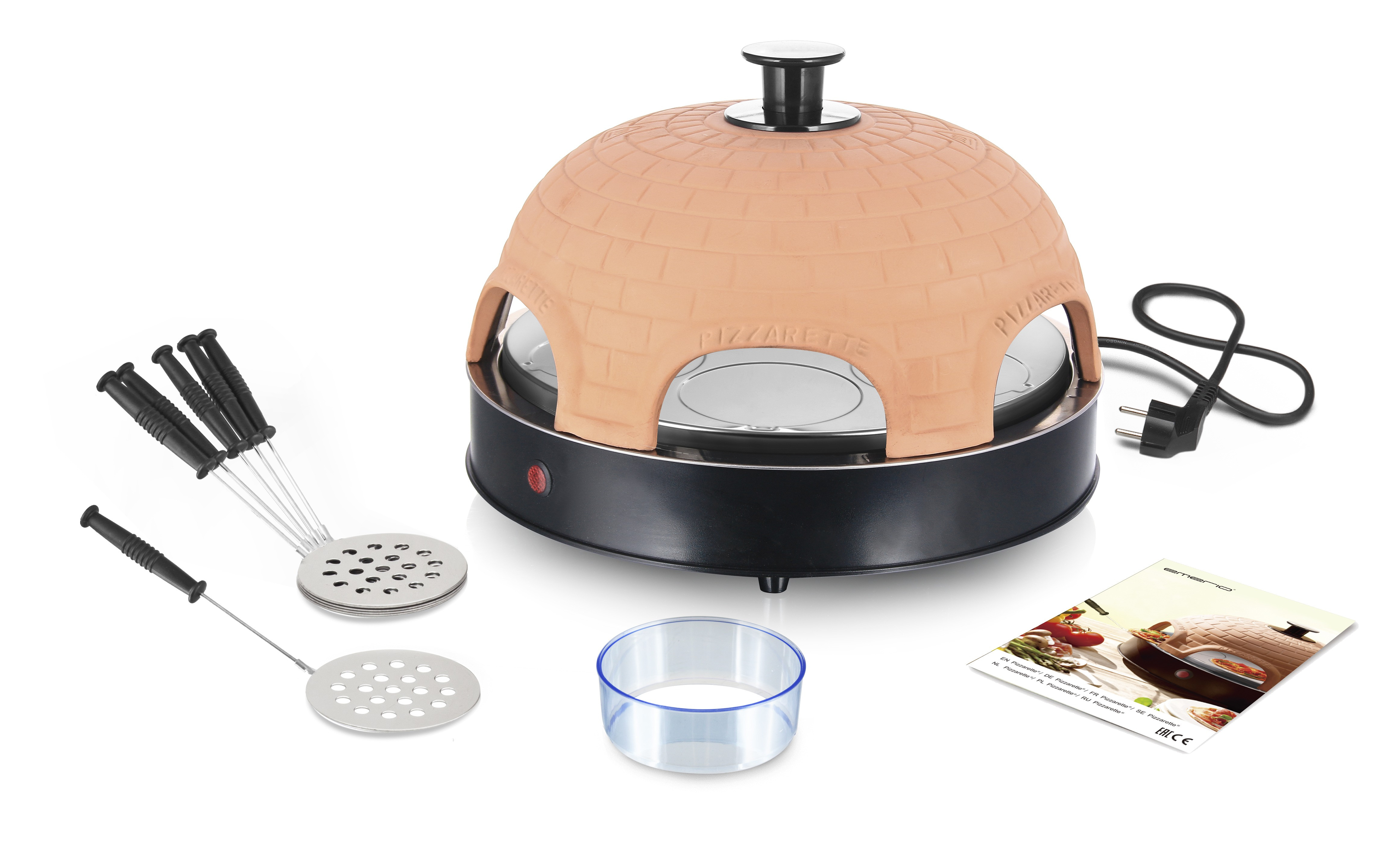 Emerio PO-115984 Pizzarette Pizzamaker Zwart