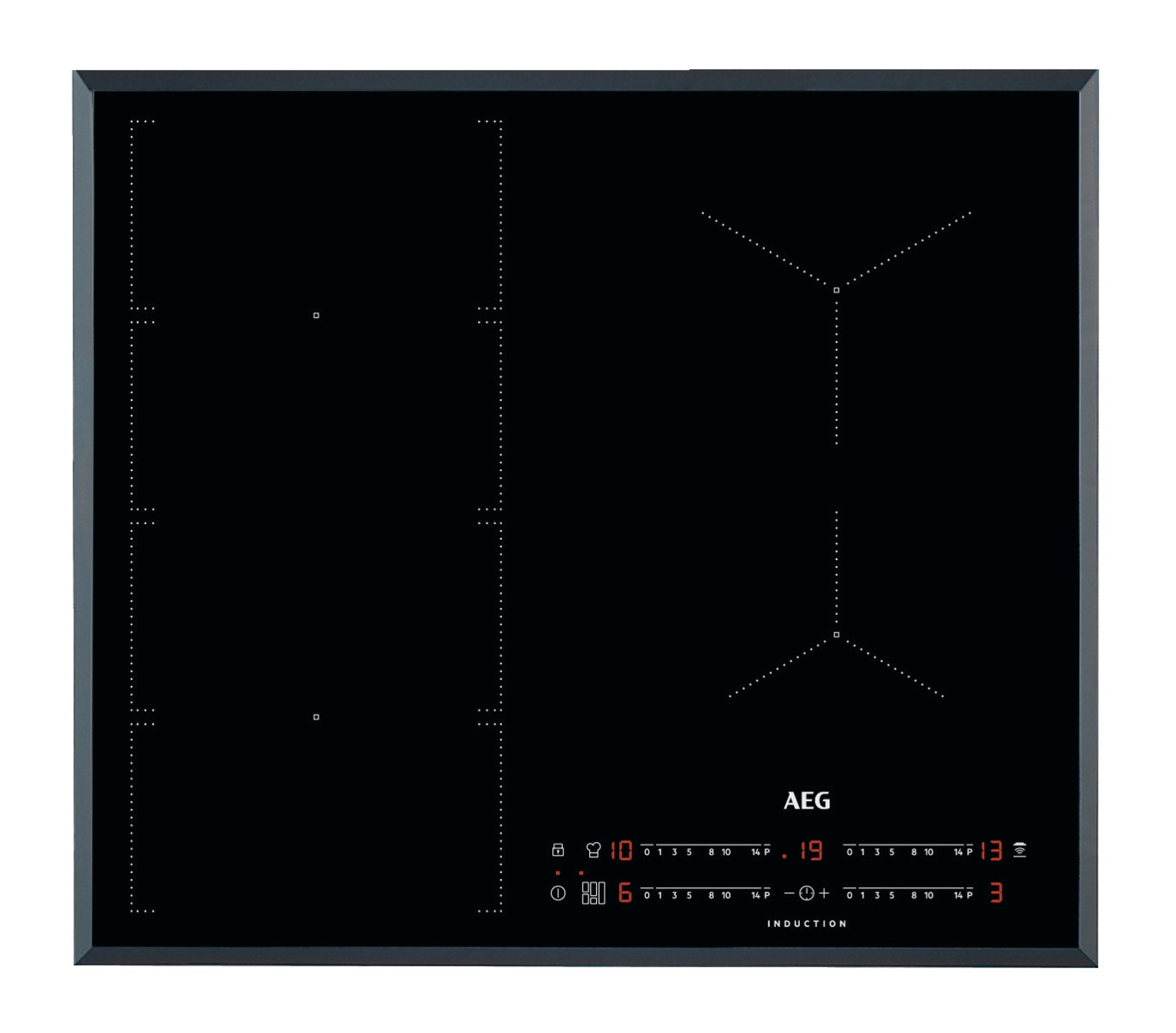 AEG IKE6447SFB Inductie inbouwkookplaat Zwart