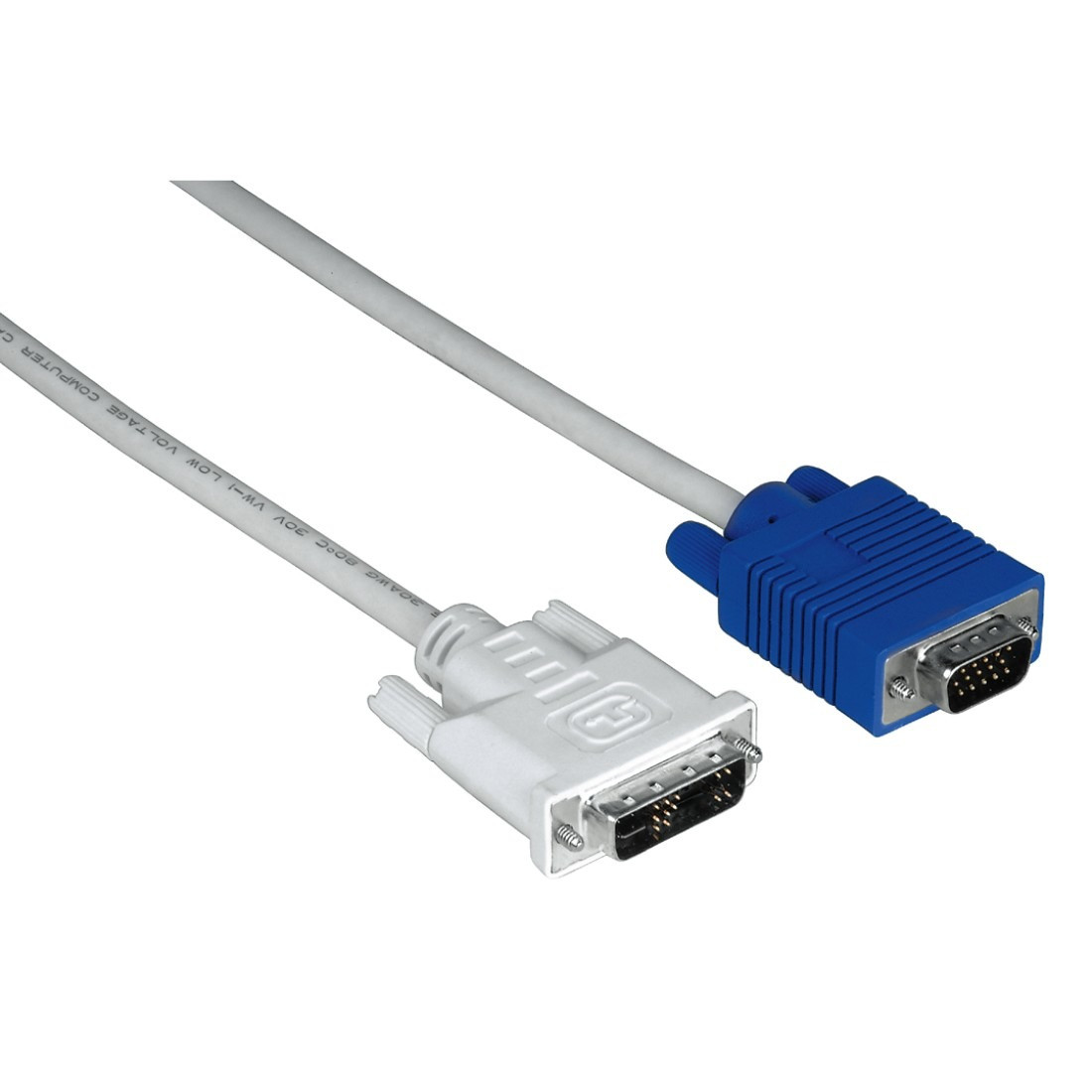 Hama VGA naar DVI-kabel IT 1.8 meter Presenter Grijs