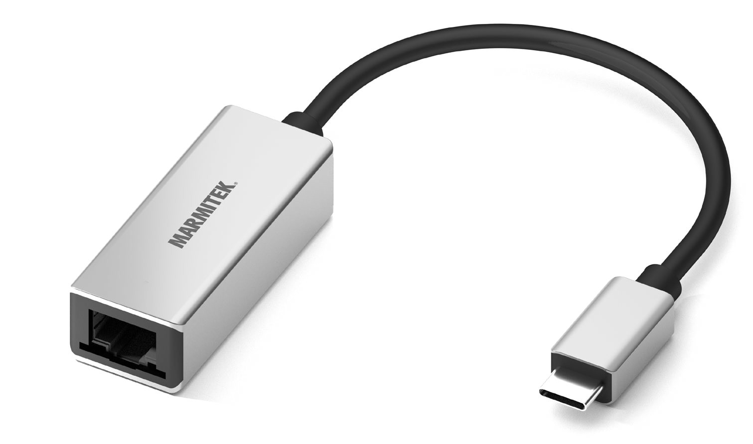 Marmitek Adapter USB type C naar Ethernet USB Hub Zwart