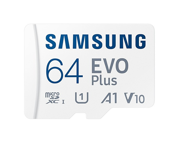 Samsung EVO Plus 64GB microSDXC + Adapter Micro SD-kaart Wit