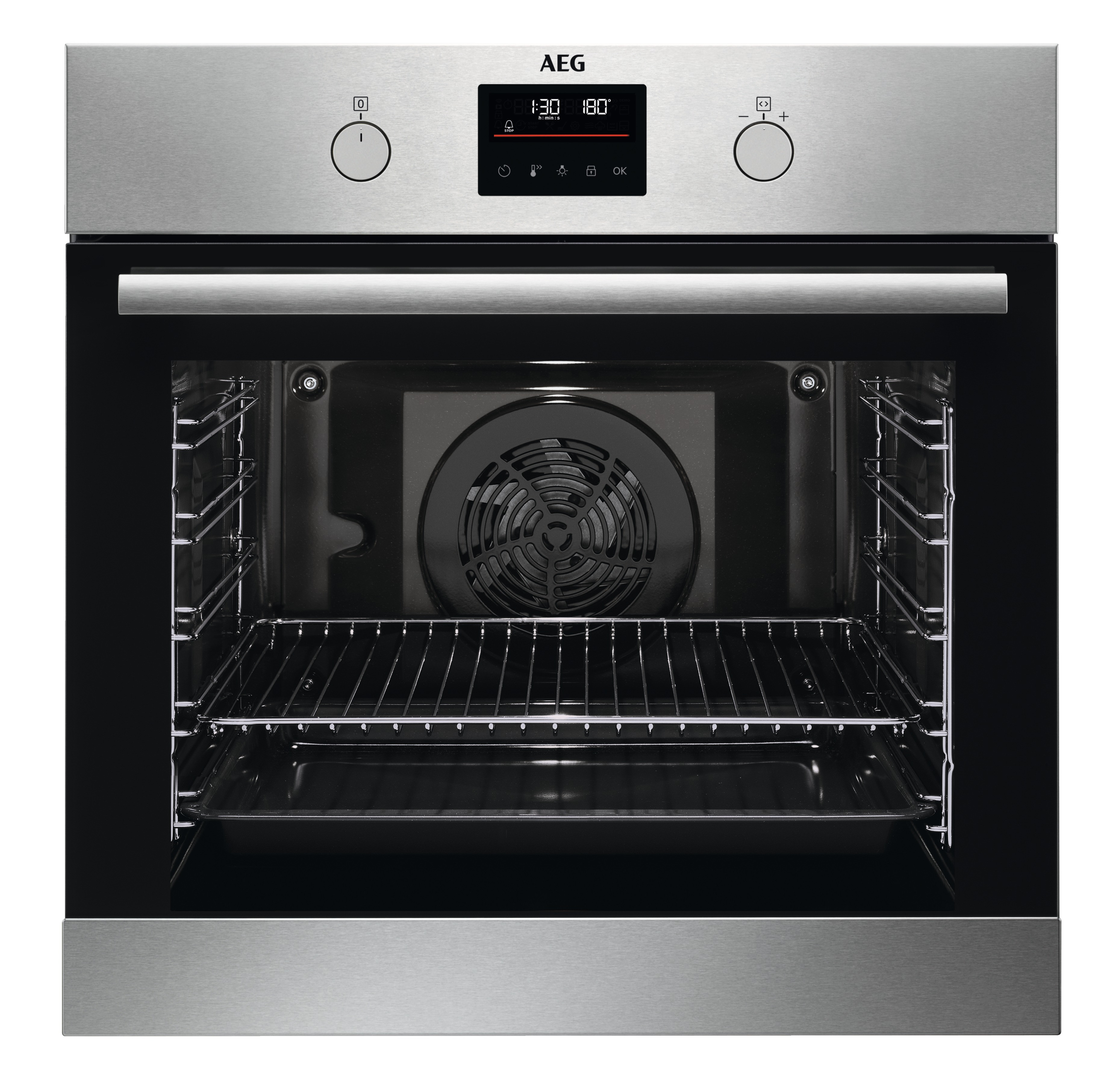 AEG BPB355061M Inbouw combi stoomoven Zilver