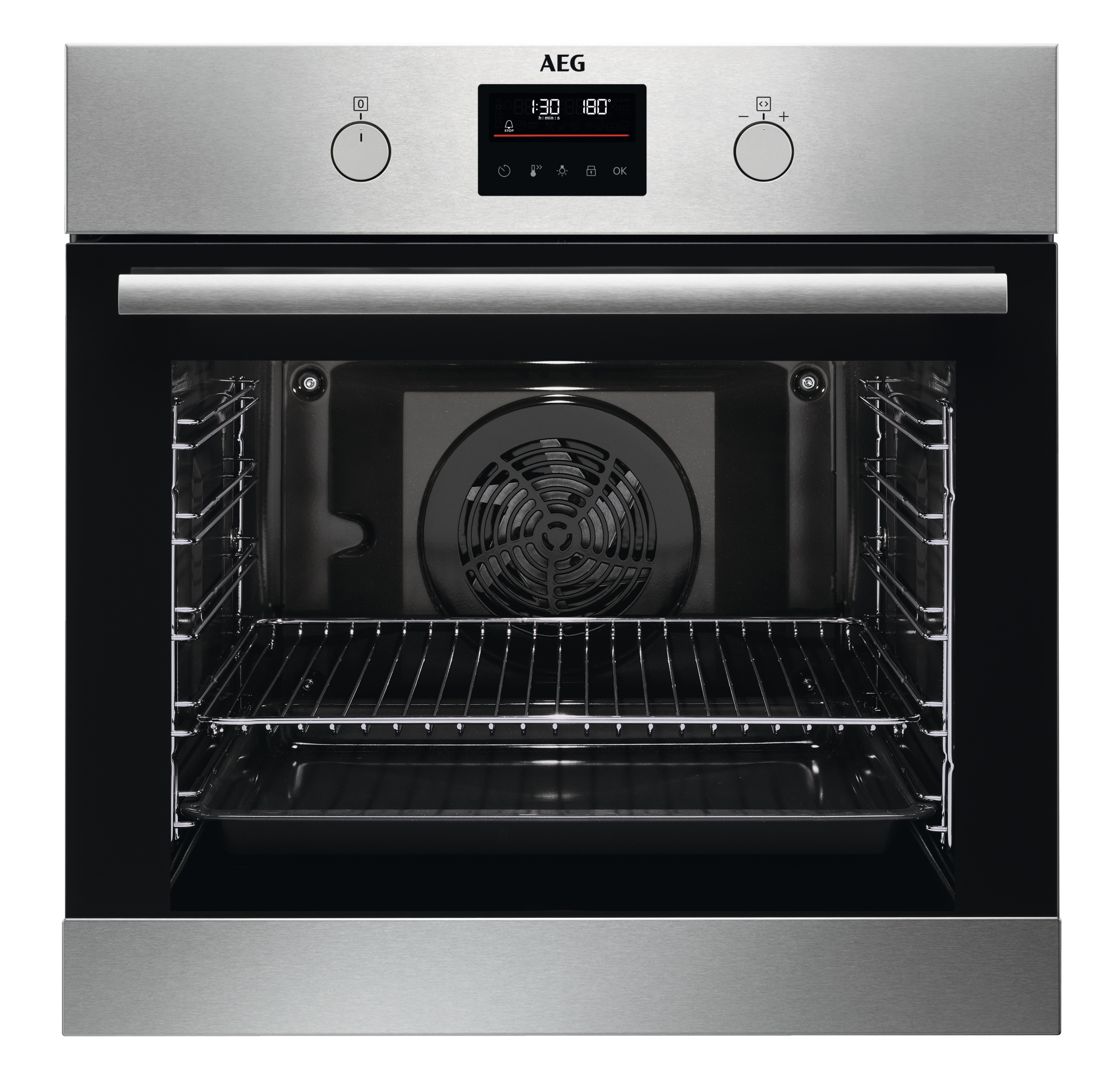 AEG BPS355061M Inbouw combi stoomoven Zilver