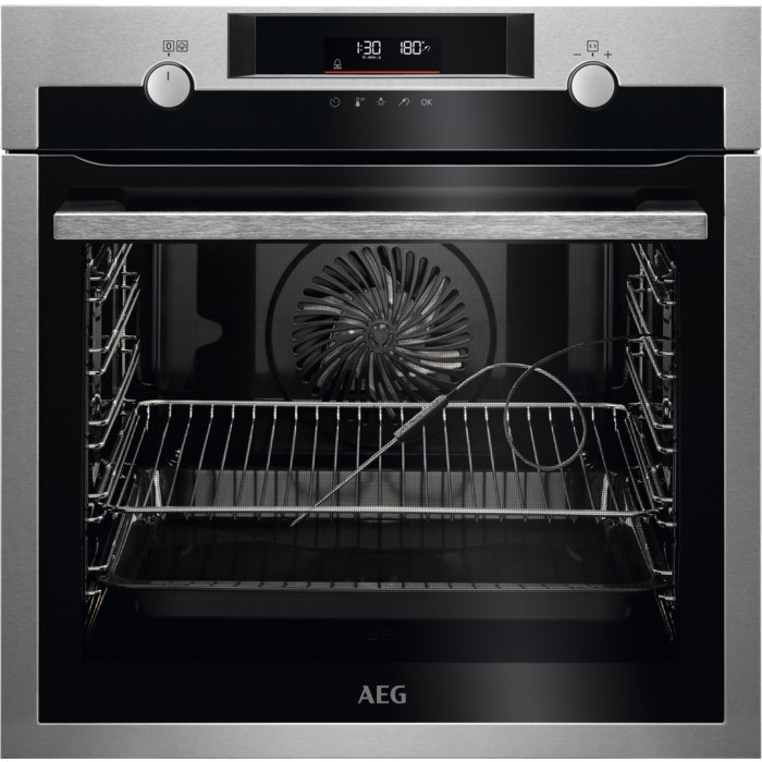 AEG BPS556060M Inbouw combi stoomoven Zilver