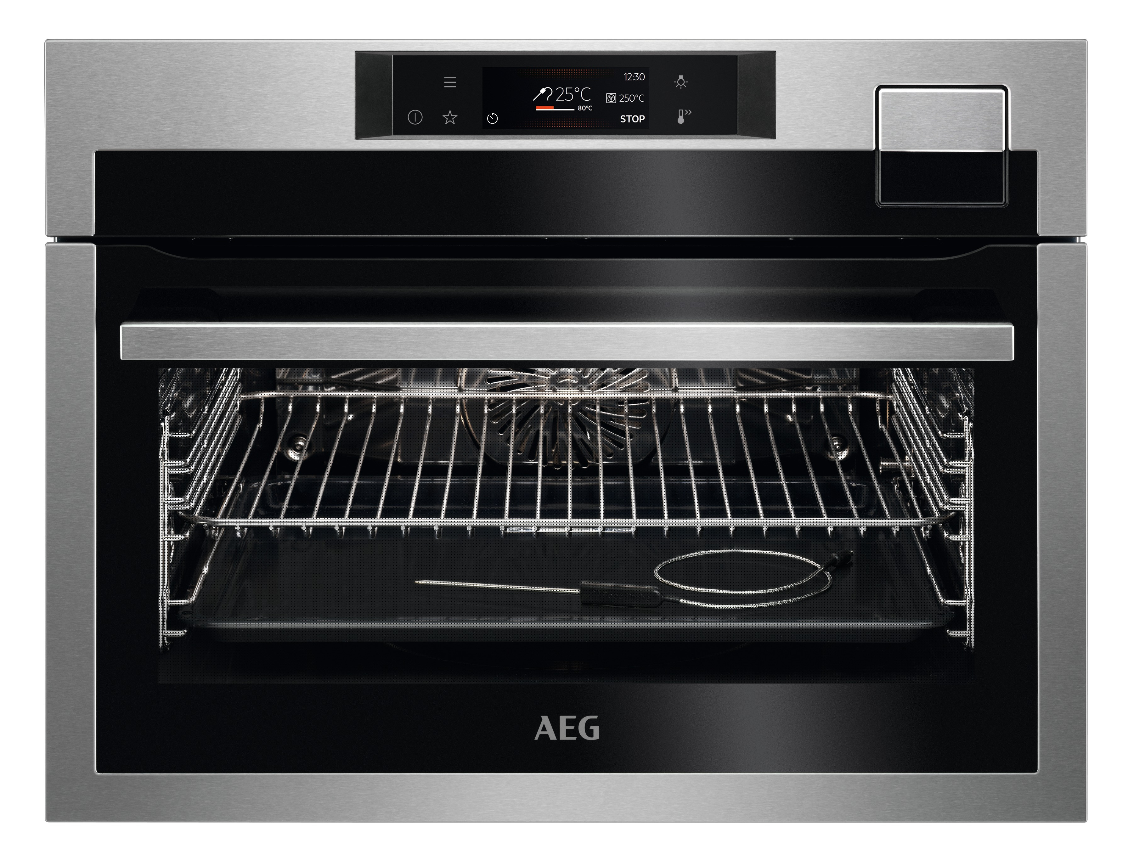 AEG KSE792280M Inbouw combi stoomoven Zilver