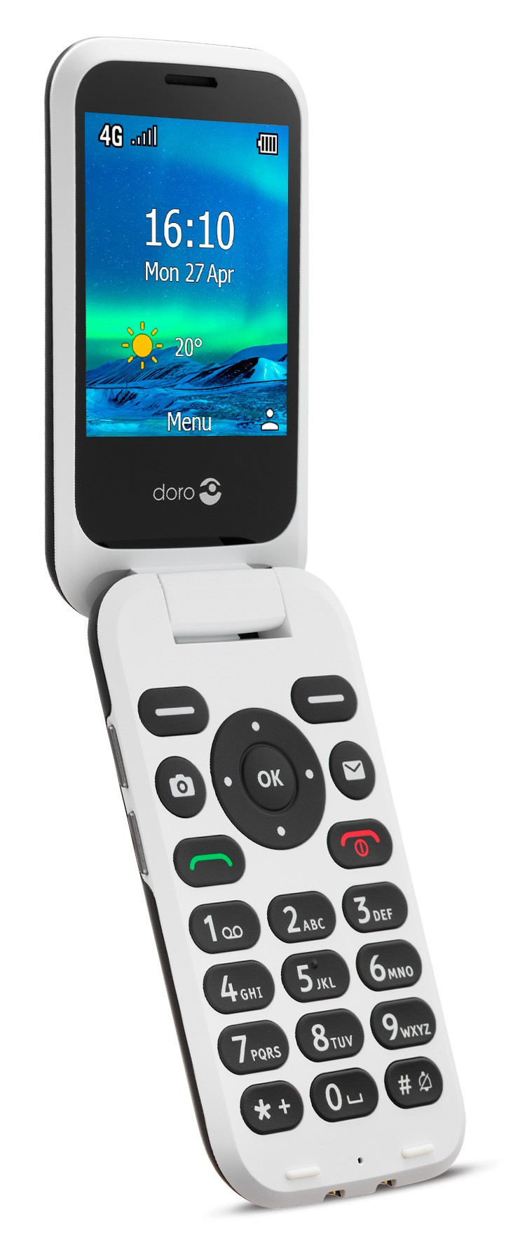 Doro 6820 4G Clamshell Mobiele telefoon Zwart