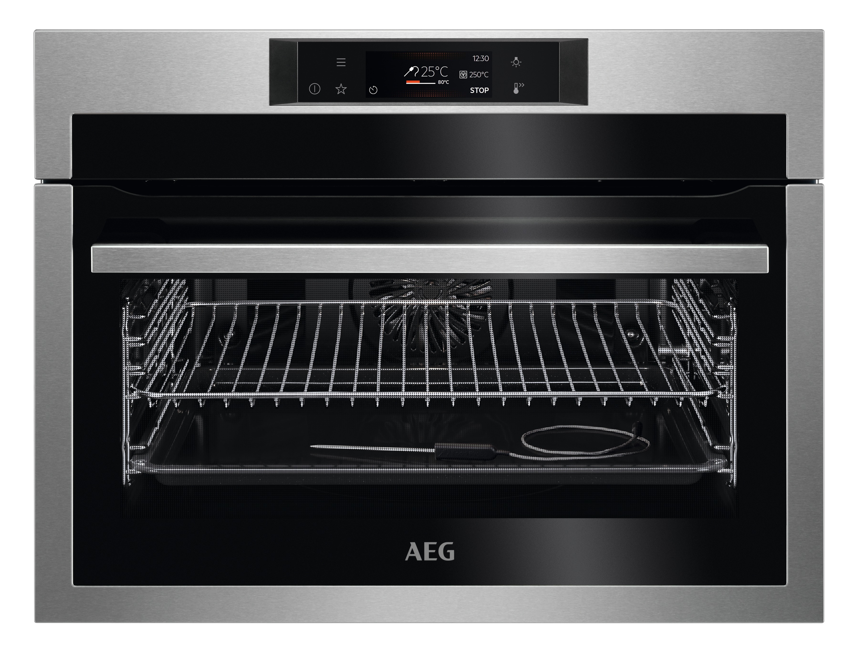 AEG KPE742280M Inbouw oven Zilver