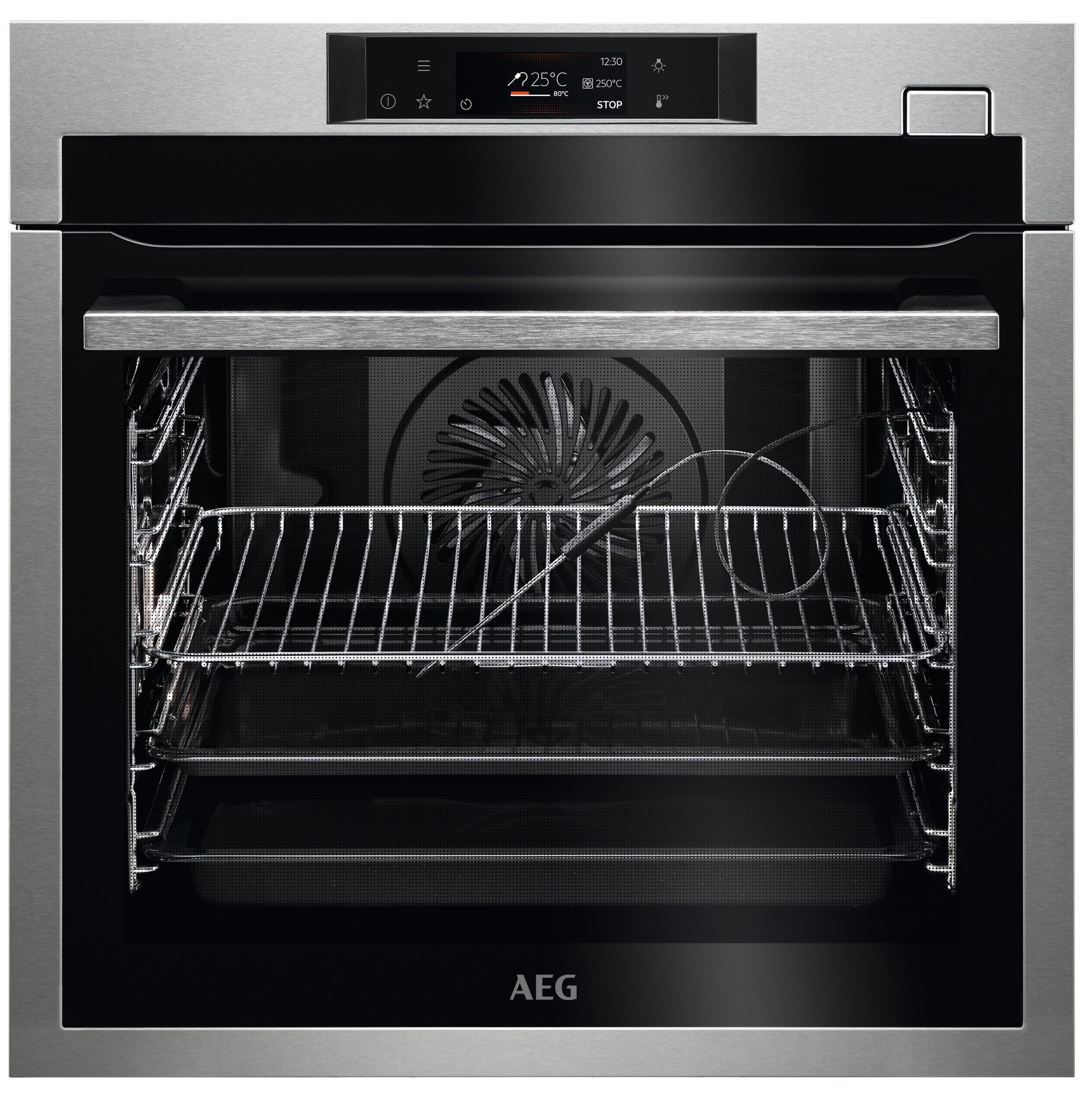 AEG BSE782080M Inbouw combi stoomoven Zilver