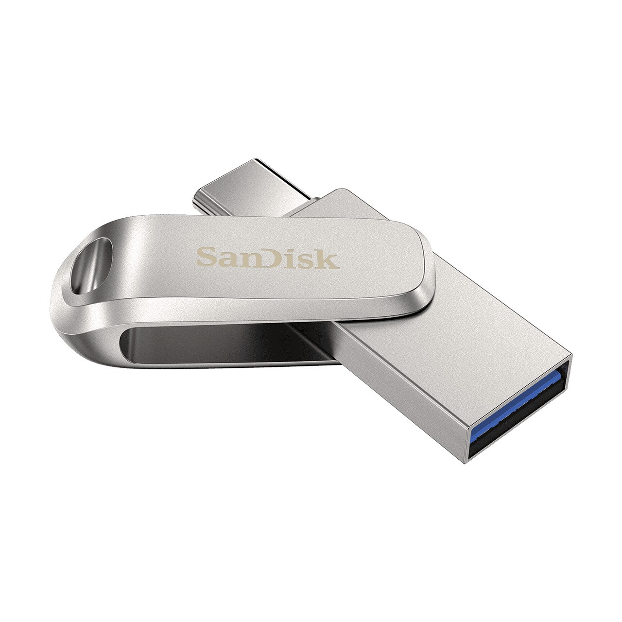 SanDisk Dual Drive Ultra 3.1 Luxe 128GB (USB-C) USB-sticks Zilver