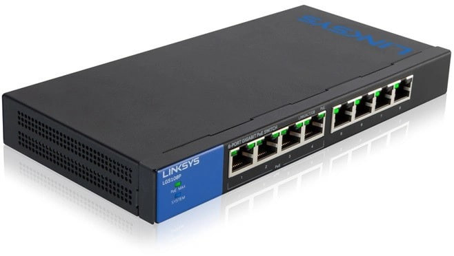 Linksys LGS108P-EU Switch Zwart