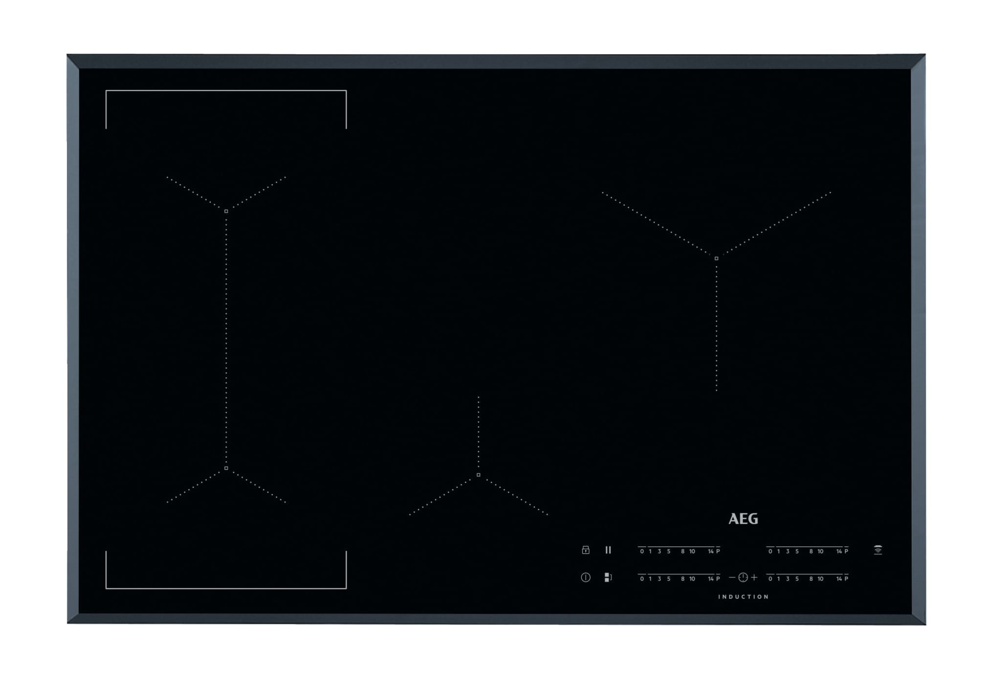 AEG IKE84443FB Inductie inbouwkookplaat Zwart