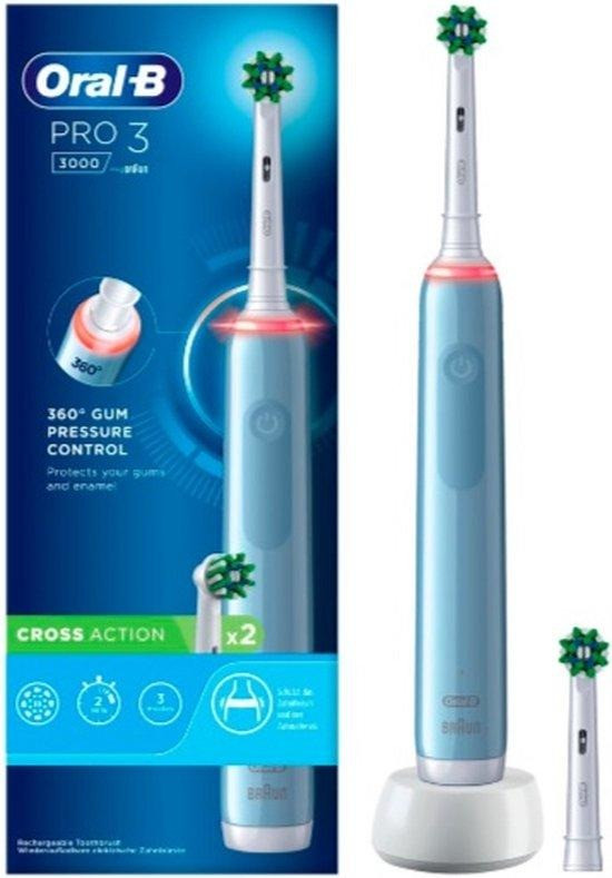 Oral B PRO 3000 Cross Action Tandenborstel Blauw