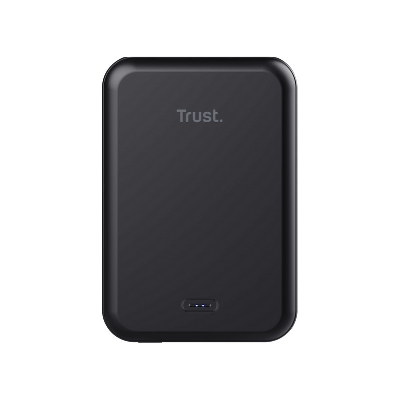 Trust Magno Draadloze magnetische powerbank 5.000 mAh Powerbank Zwart