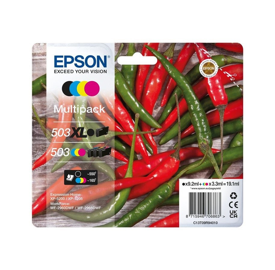 Epson 503 multi bk xl, cmy std. bls Inkt