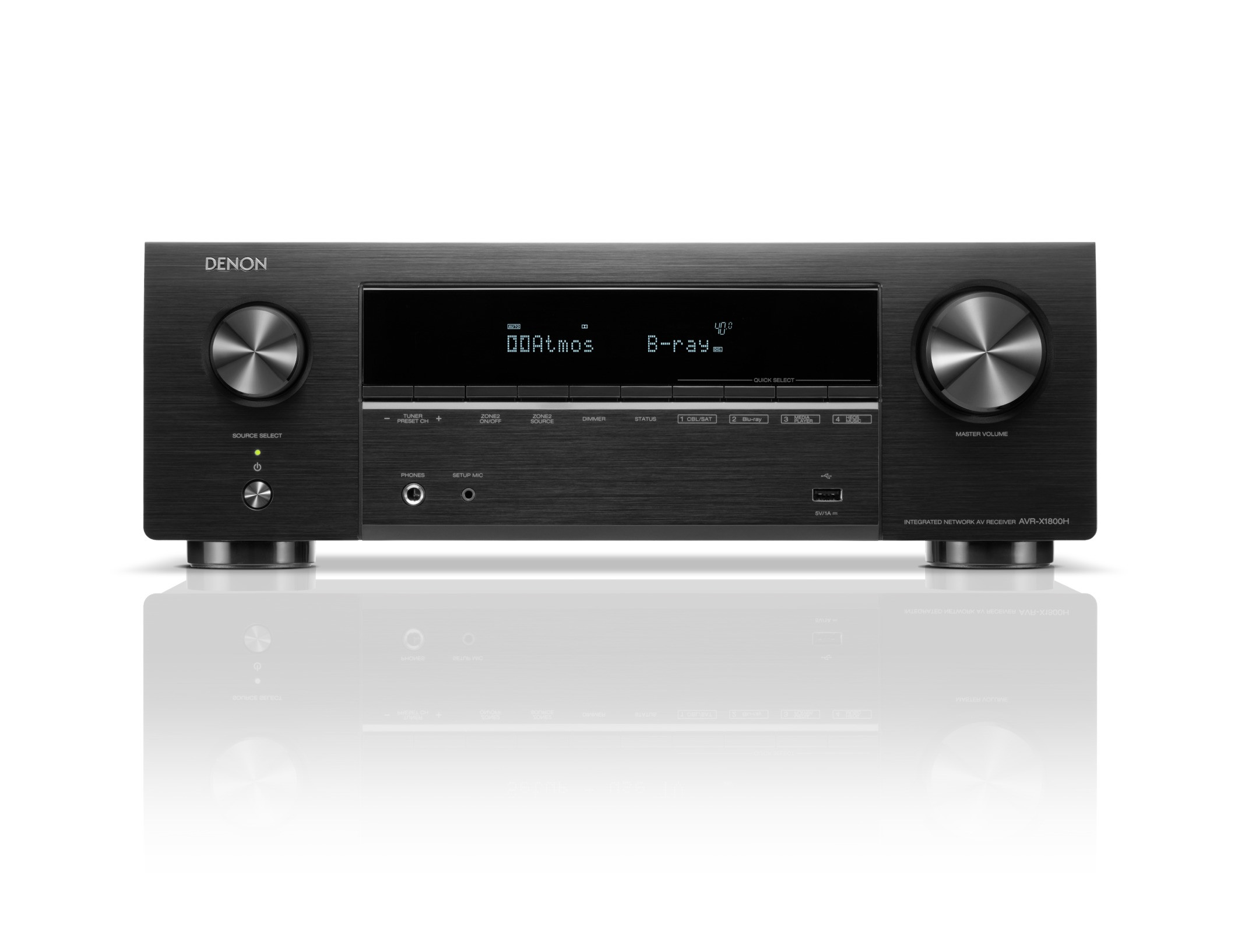 Denon AVR-X1800H Receiver Zwart