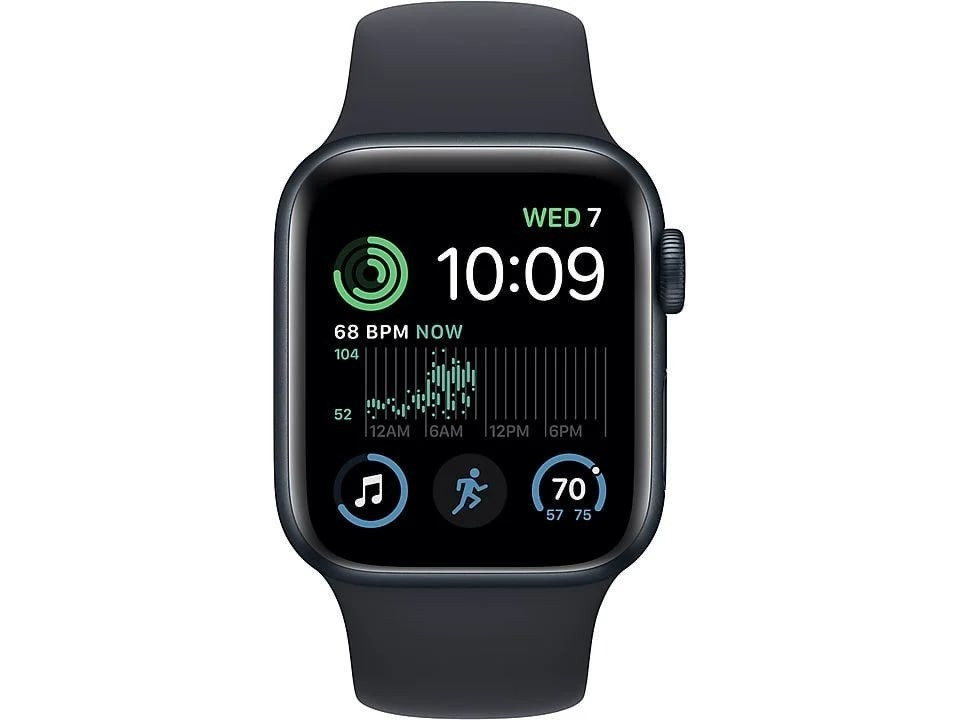 Apple Watch SE (2022) 40mm Midnight Aluminium Sportband S/M Smartwatch