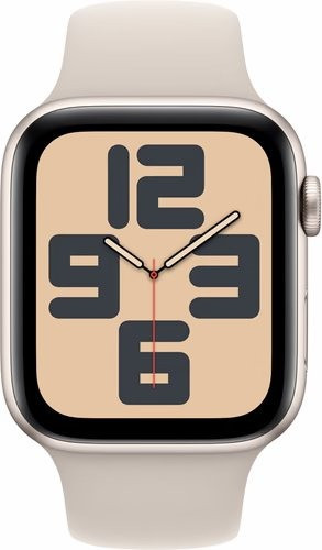 Apple Watch SE (2022) 44mm Starlight Aluminium Sportband S/M Smartwatch