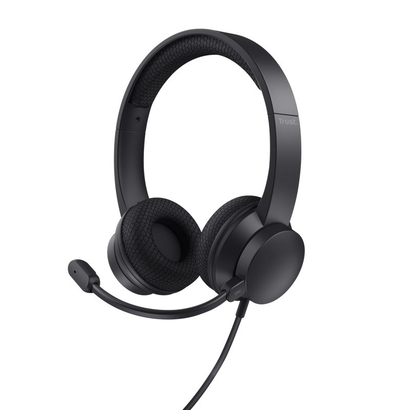 Trust Ayda ENC-headset voor pc (USB) Headset Zwart