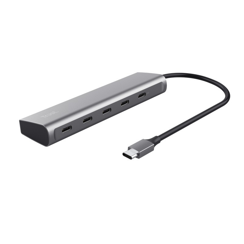 Trust HALYX 5 PORT USB-C HUB USB Hub Zilver