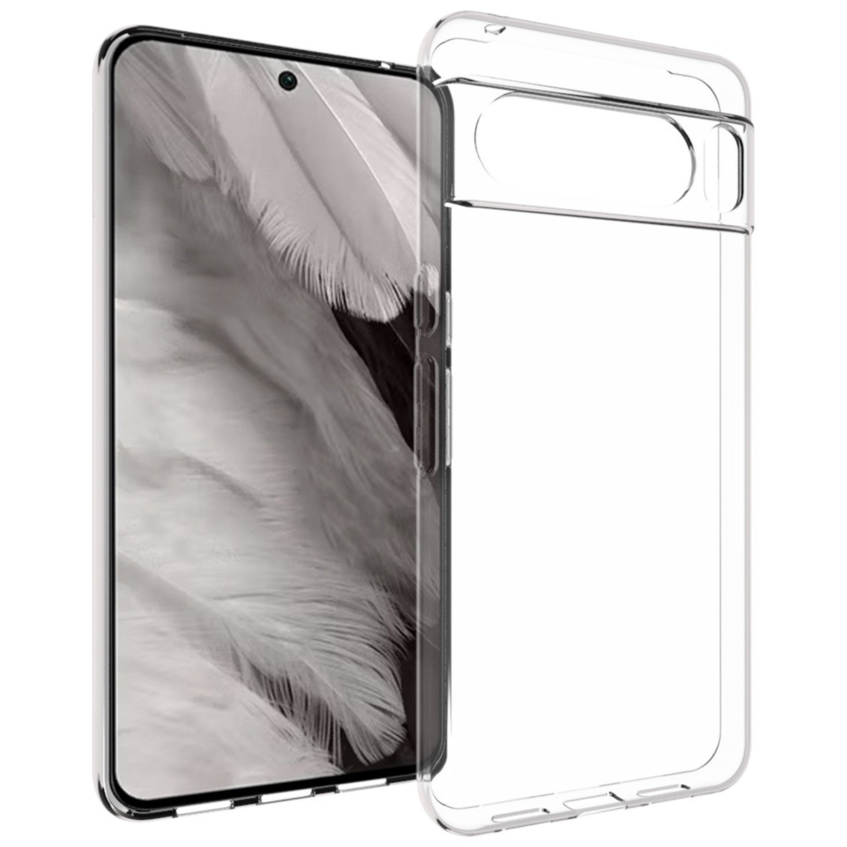 Accezz Clear Backcover Google Pixel 8 Pro Telefoonhoesje Transparant