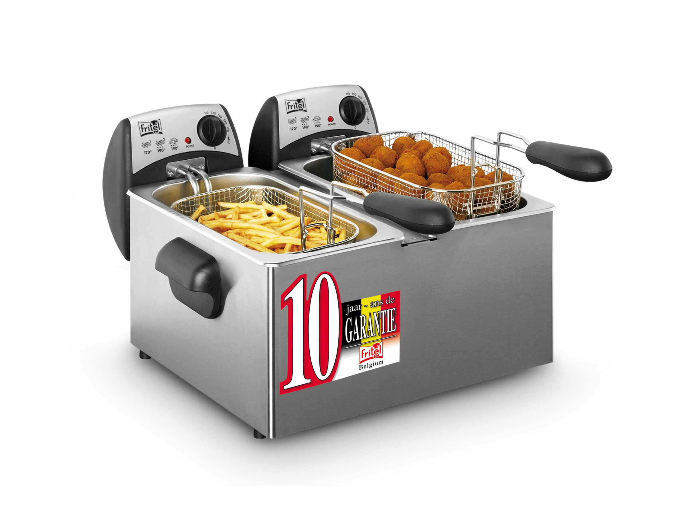 Fritel FR 1355 Duo Frituurpan Zilver