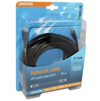 Scanpart netwerkkabel (UTP) CAT6 10m UTP kabel Zwart