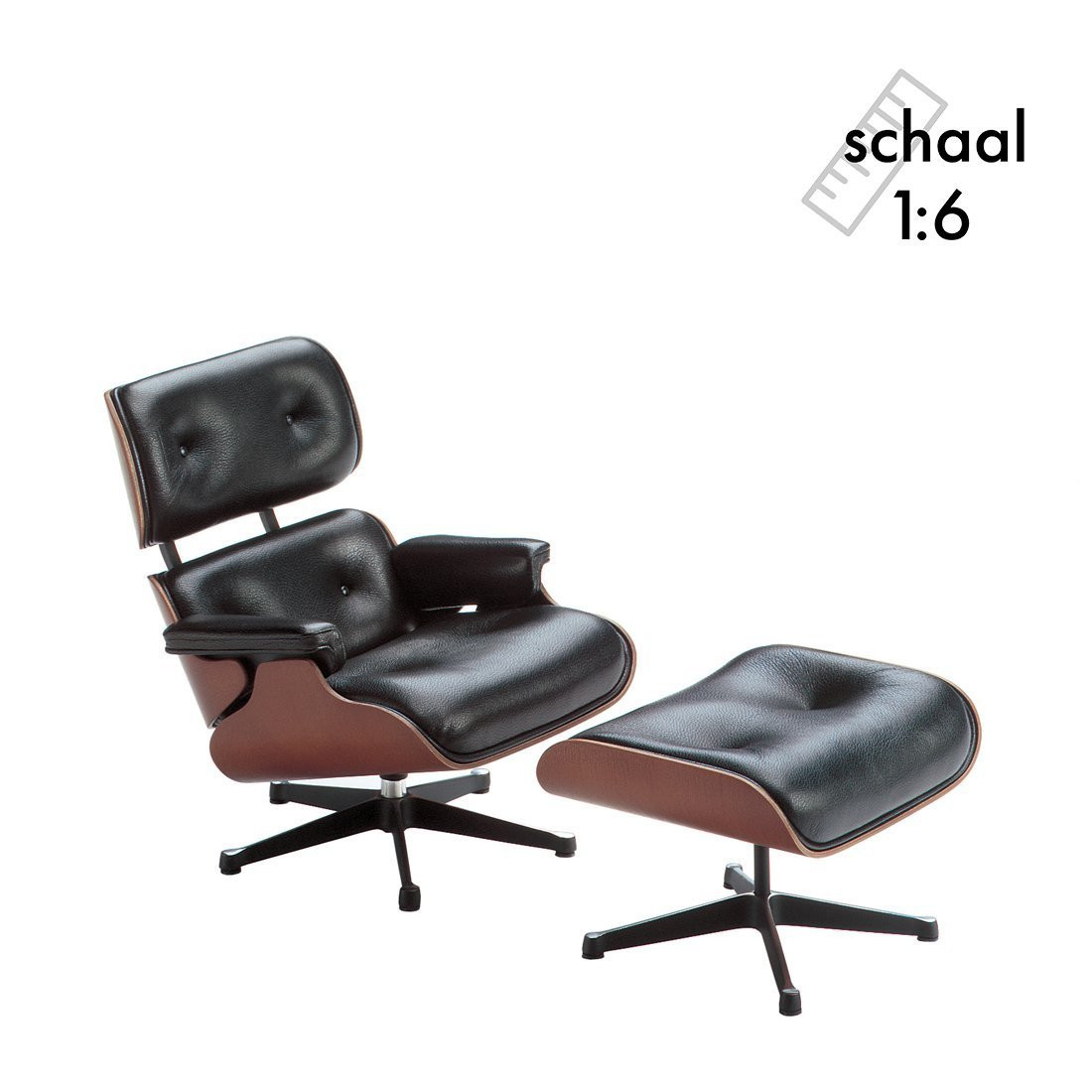 Lounge Chair & Ottoman Miniatuur - Vitra