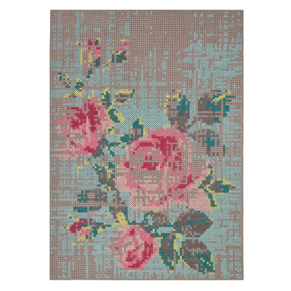 Flowers Canevas Vloerkleed, 170 x 240 - Gan Rugs