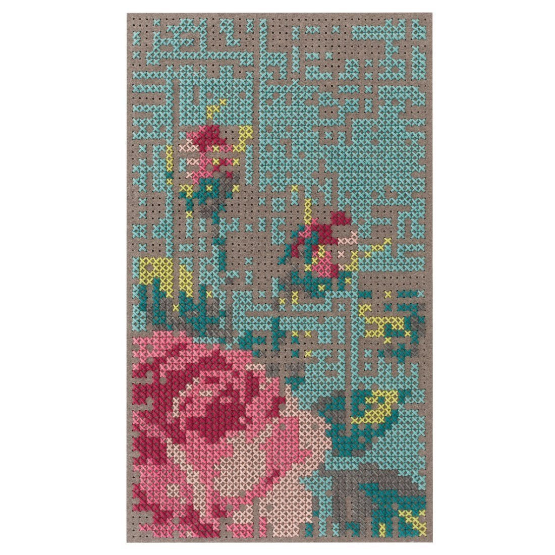 Flowers Canevas Vloerkleed, 80 x 145 - Gan Rugs