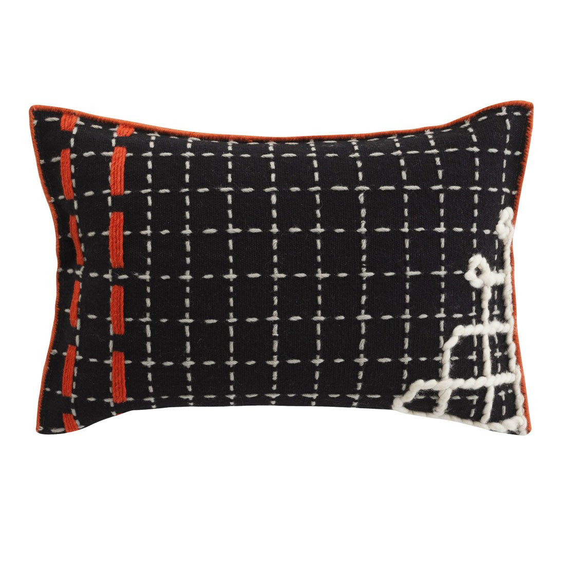 Cushion Bandas Kussen, D Black - Gan Rugs