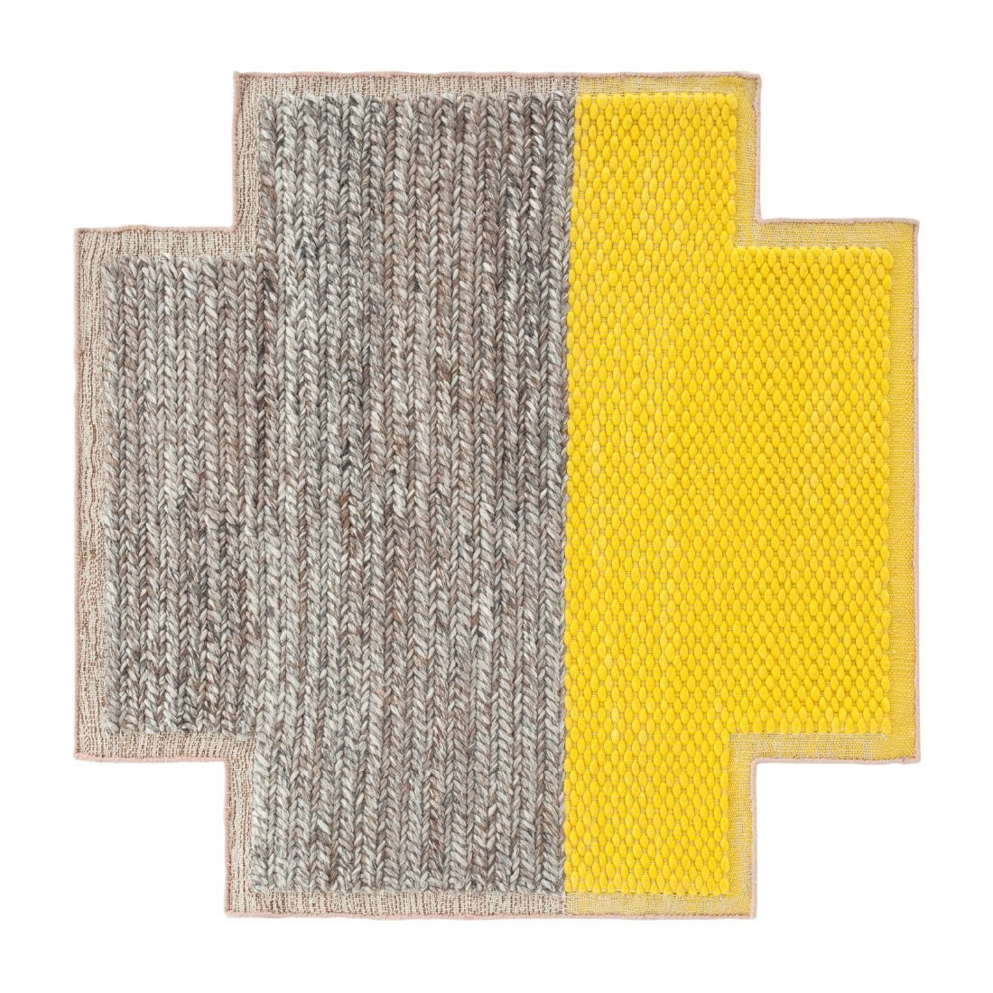 Square Plait Mangas Space Yellow S - Gan Rugs