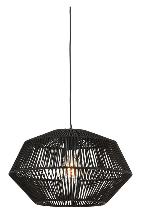 Light & Living Hanglamp Deya Ø40cm - Mat Zwart