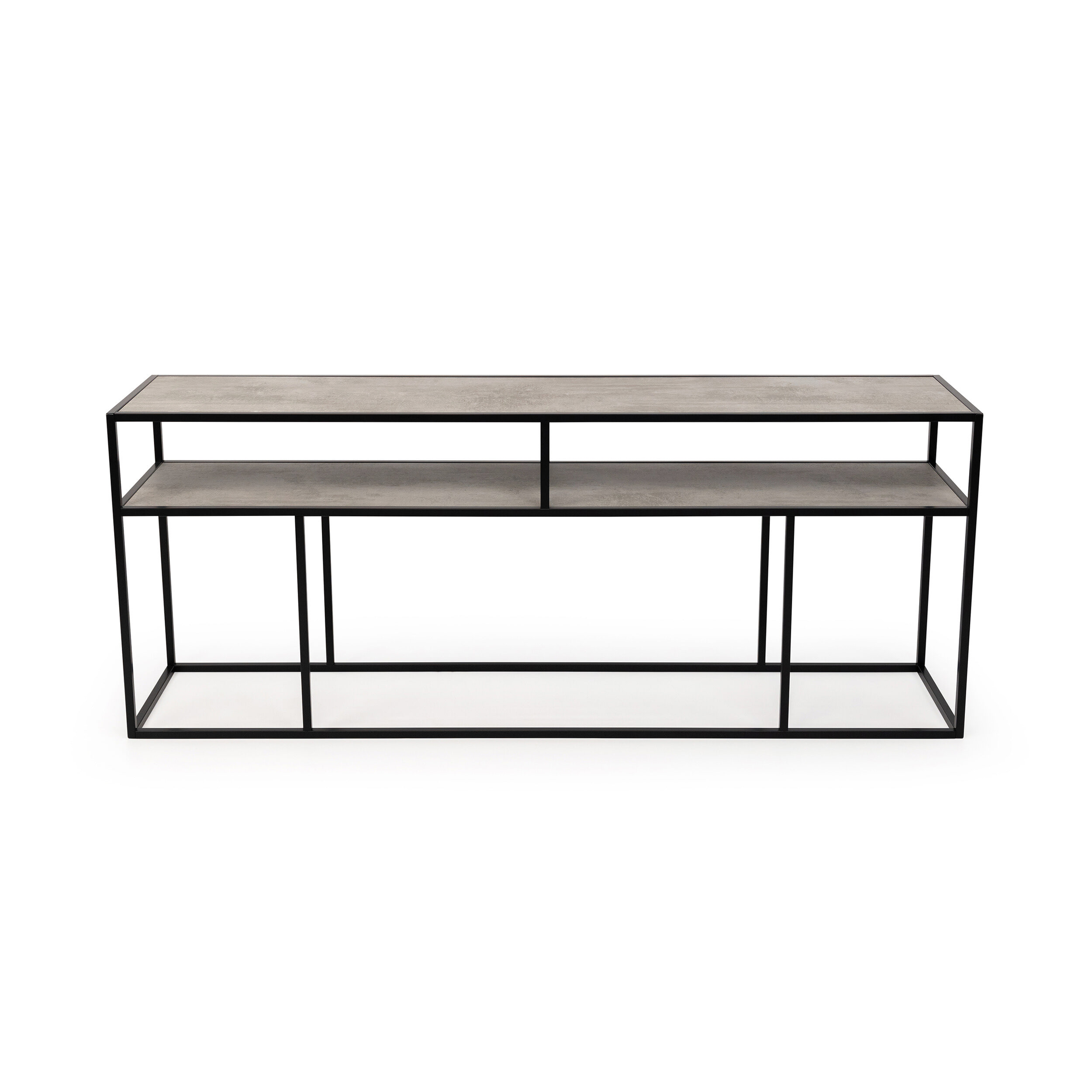 Stalux Side-table Teun - zwart / beton