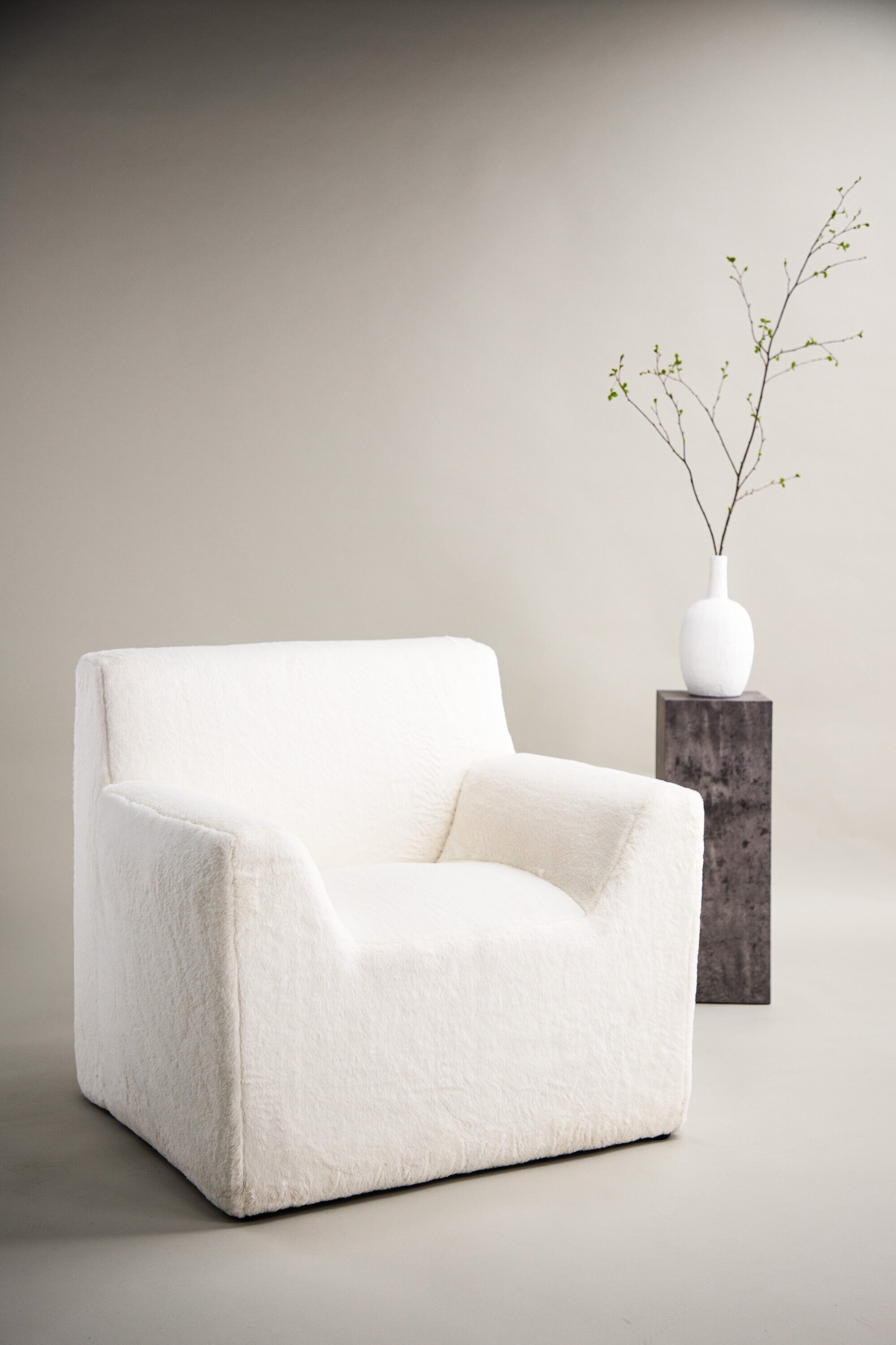 Nohr Fauteuil Fraser Fluffy - Wit