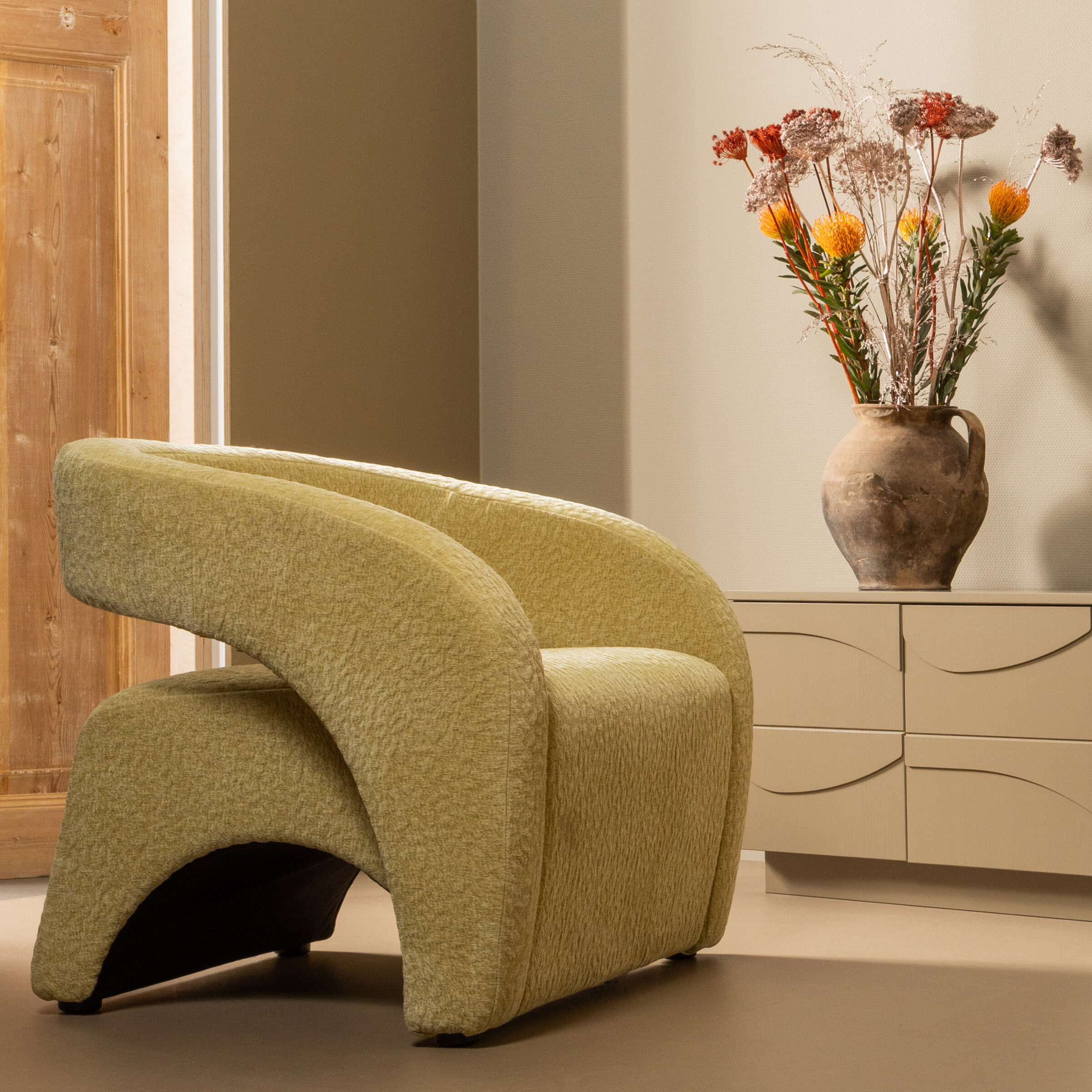 BePureHome Fauteuil Radiate Textured - Lime
