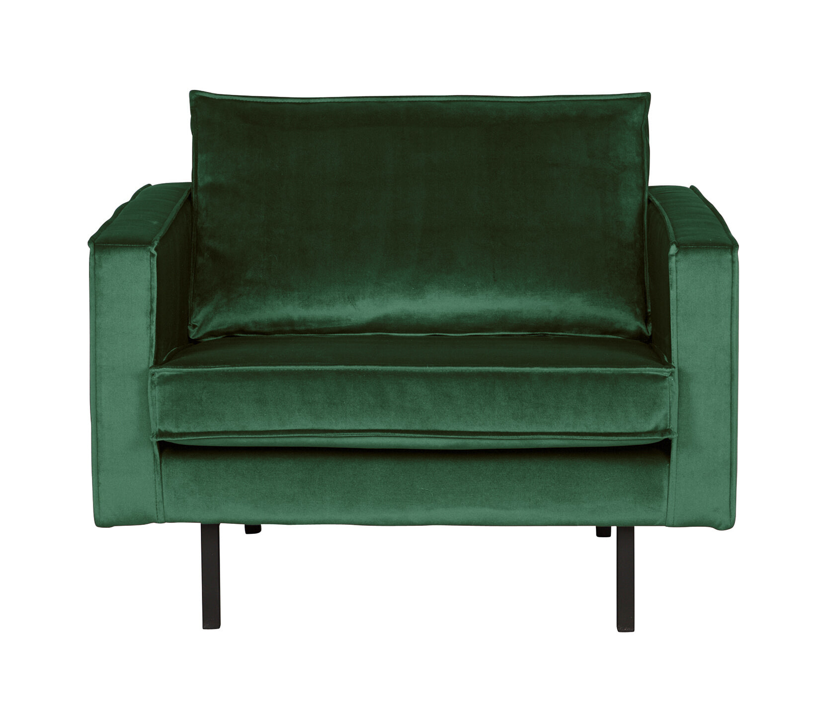 BePureHome Fauteuil Rodeo Velvet - Forest Green