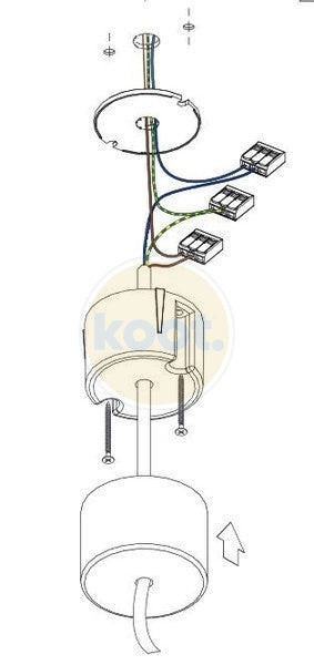 Modular - Twin suspension kit 4m / 3x0.75 (2 cables) wit structuur