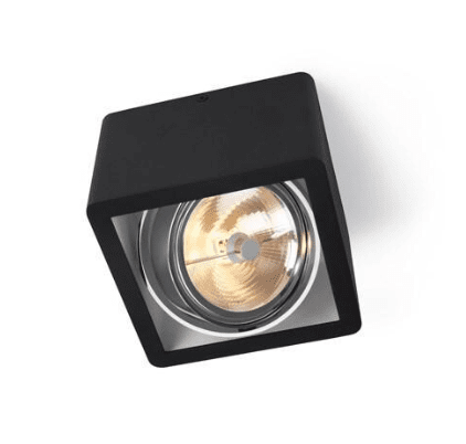 Trizo21 - R110 up G53 LED Chroom ring Plafondlamp