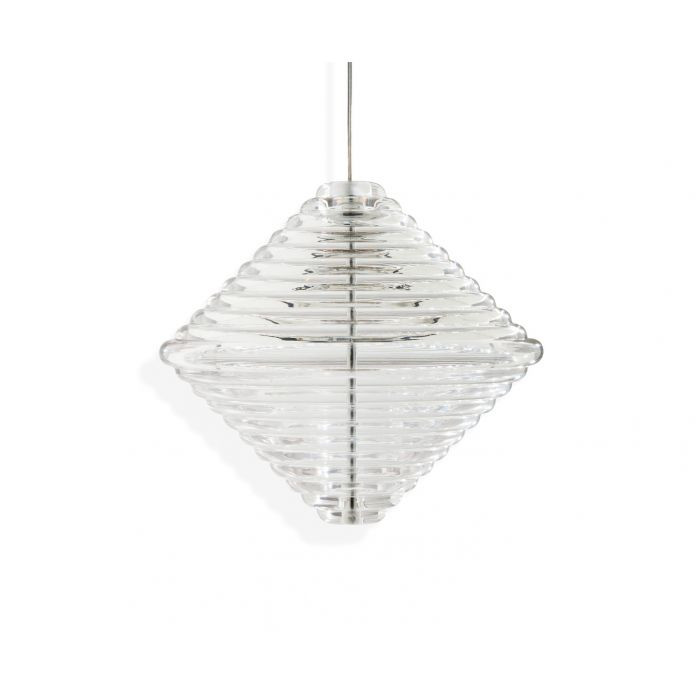 Tom Dixon - Pressed Glass Light Cone Pendant LED Glanzend
