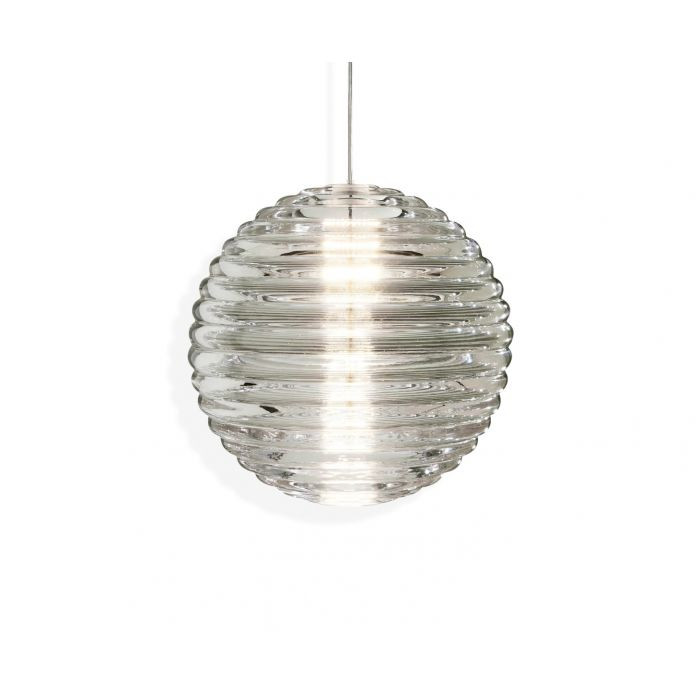 Tom Dixon - Pressed Glass Light Sphere Pendant LED Glanzend