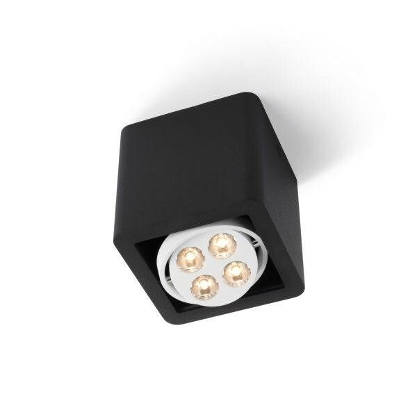 Trizo21 - R51 up LED wit ring dimbaar Plafondlamp