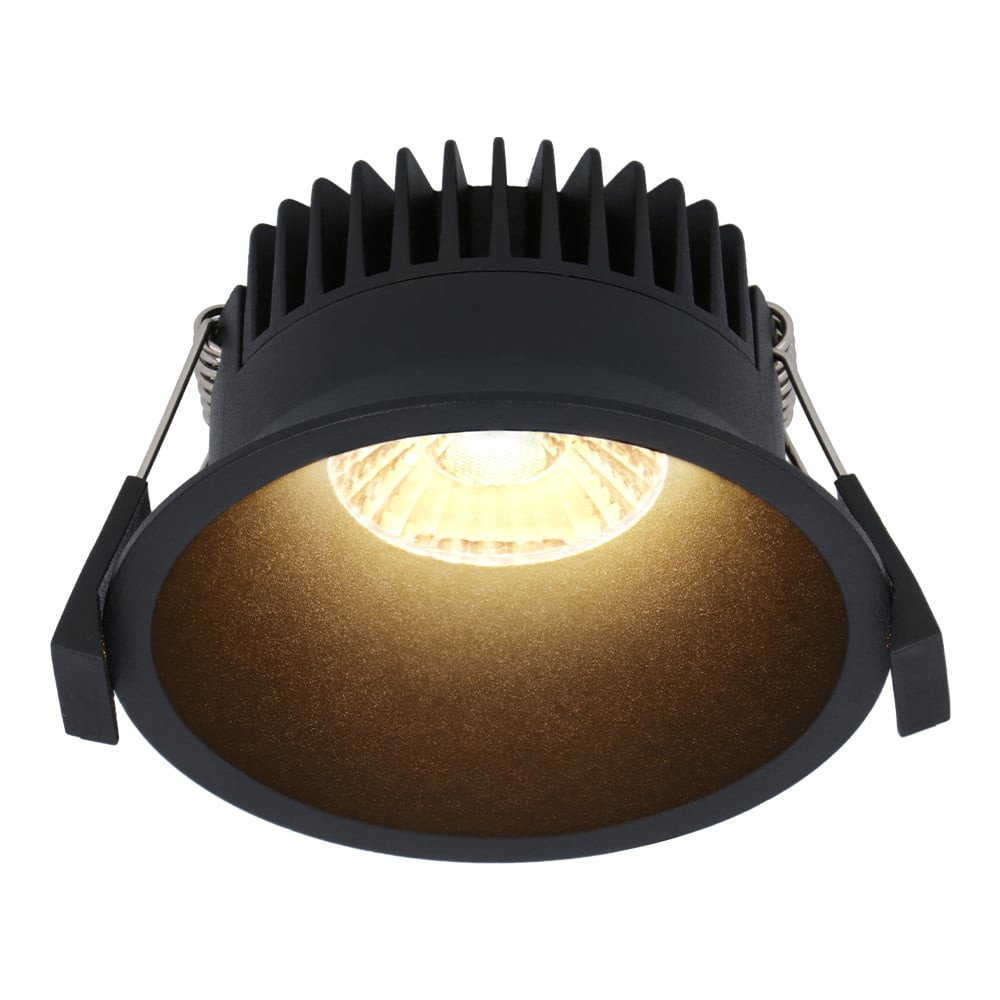 HOFTRONIC™ Finn Dimbare LED inbouwspot - 10 Watt - Plafondspot - 2700K warm wit - 900 Lumen - Binnen & buiten - Verzonken spot - Zwart