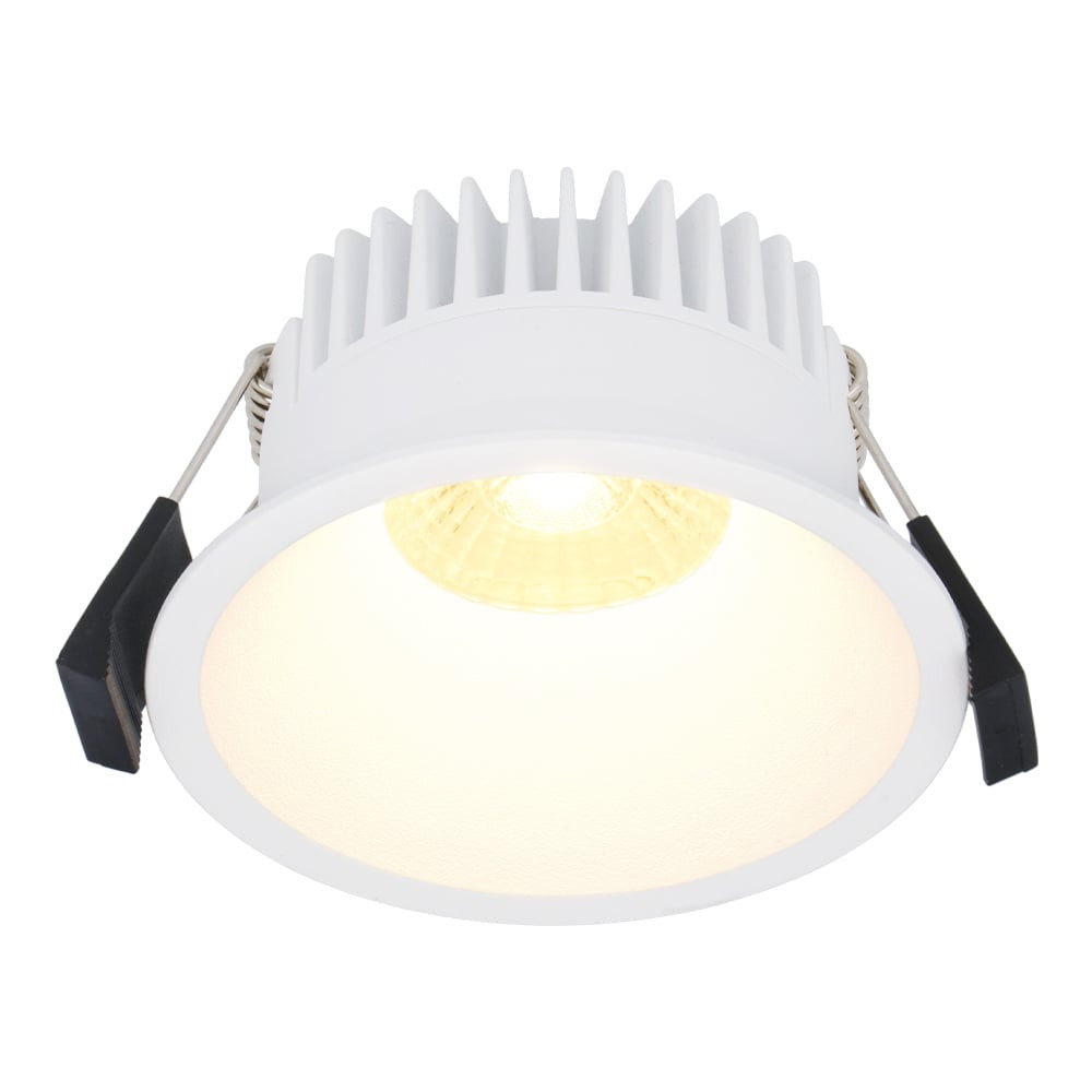 HOFTRONIC™ Finn Dimbare LED inbouwspot - 10 Watt - Plafondspot - 2700K warm wit - 900 Lumen - Binnen & buiten - Verzonken spot - Wit