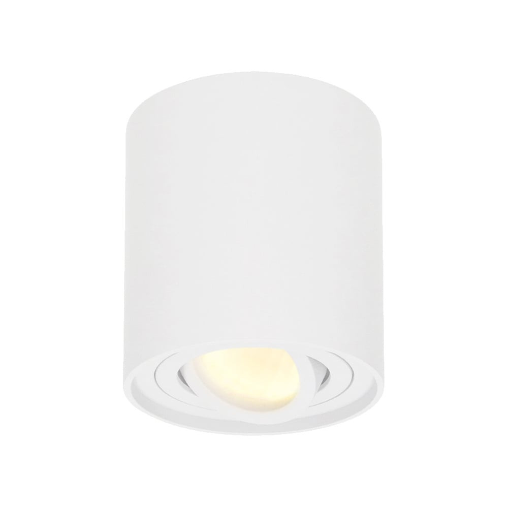 Hofronic Dimbare LED Opbouwspot plafond Ray Wit incl. GU10 spot 5W 2700K IP20 kantelbaar