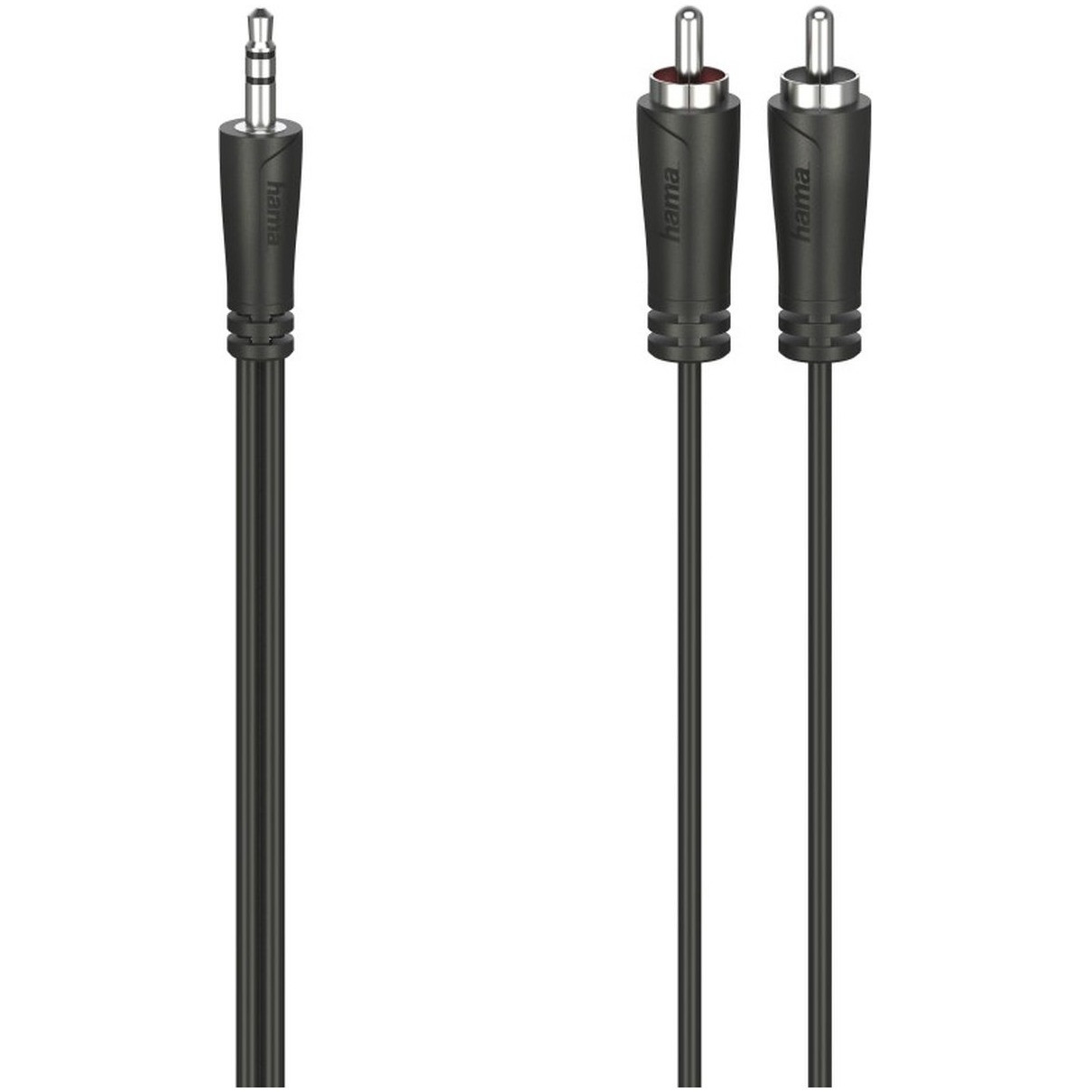 Hama Audiokabel, 3,5-mm-jack-stekker - 2 cinch-stekker, stereo, 3,0 m Mini jack kabel