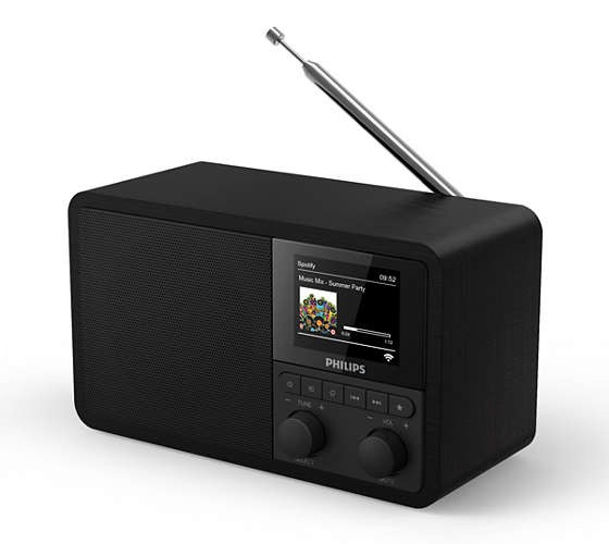 Philips TAPR802/12 Hybride radio Zwart