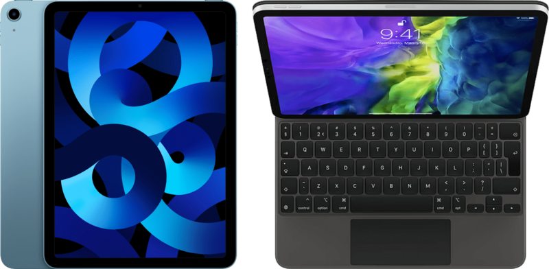 Apple iPad Air (2022) 10.9 inch 64GB Wifi Blauw + Magic Keyboard