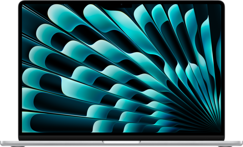 Apple MacBook Air 15 inch (2024) M3 (8 core CPU/10 core GPU) 8GB/256GB Zilver QWERTY