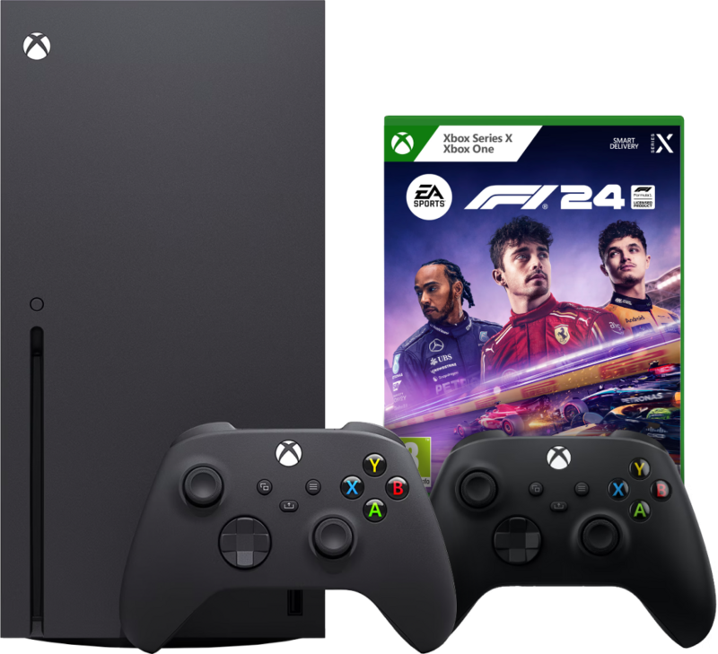 Xbox Series X + F1 24 + Tweede Controller Zwart